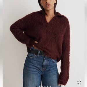 Madewell Brushed Polo Sweater